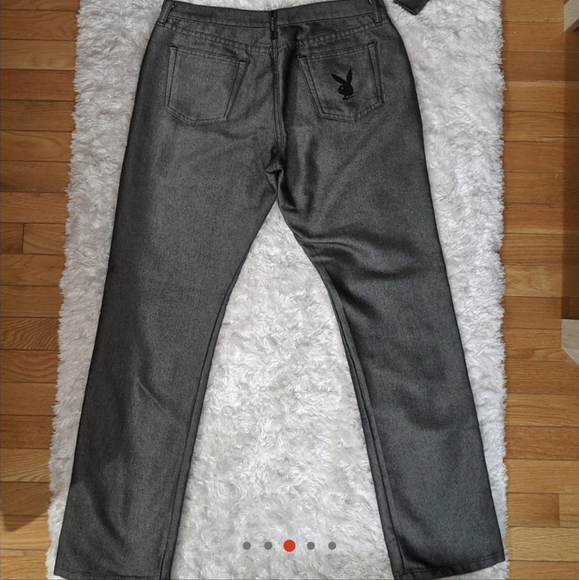 Amazing Y2K Playboy grey Jean jacket and matching jeans - Picture 3 of 3